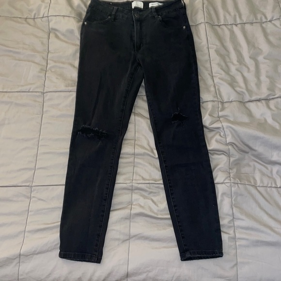 Cotton On Denim - Black Mid Grazer Skinny Jeans